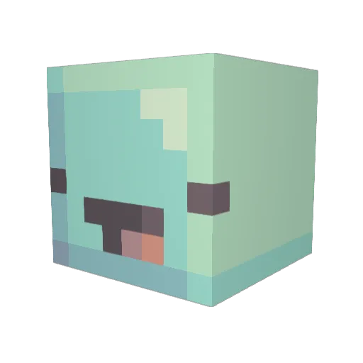 cookedcracker1 Minecraft avatar head, 3D render