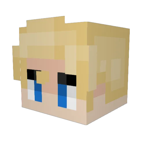 cookenol Minecraft avatar head, 3D render