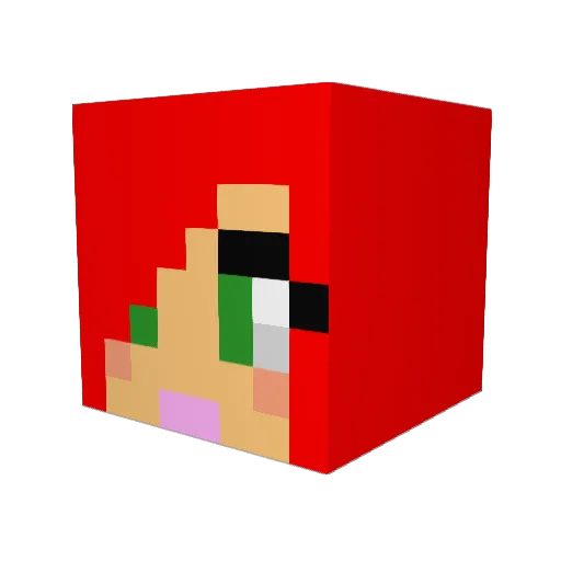 cookie10106 Minecraft avatar head, 3D render