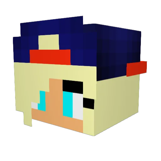 cookie122099 Minecraft avatar head, 3D render