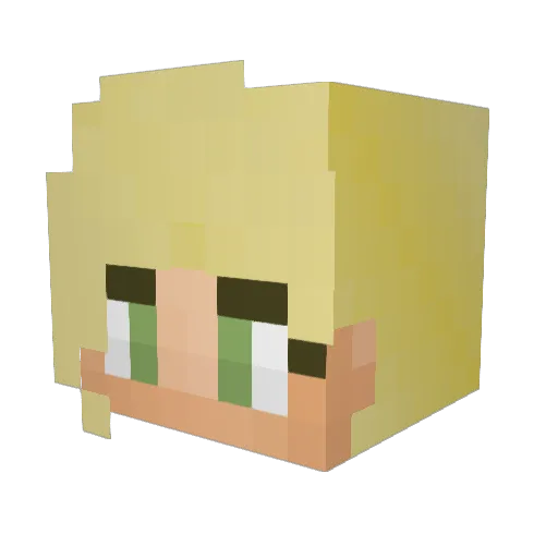 cookie8099 Minecraft avatar head, 3D render