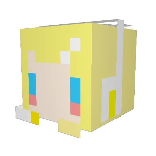 cookie87_TW_PVP Minecraft avatar head, 3D render