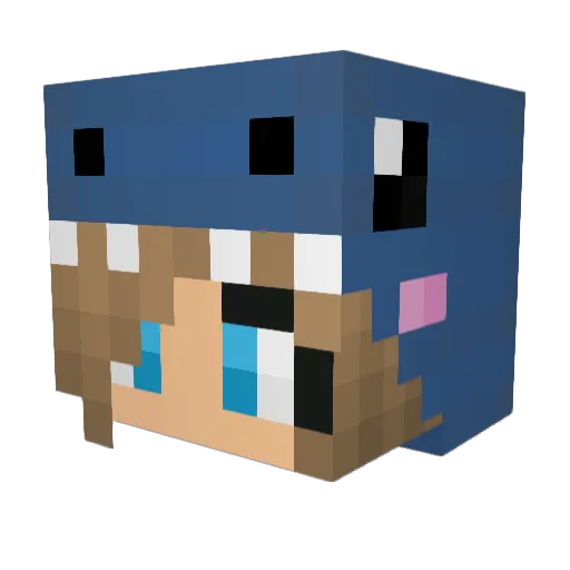 cookieXD_ Minecraft avatar head, 3D render