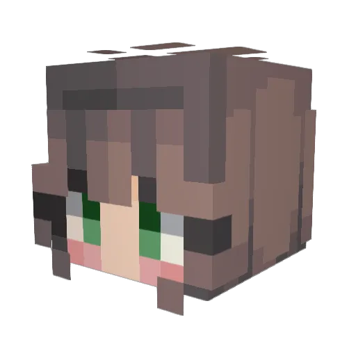 cookie_3311 Minecraft avatar head, 3D render