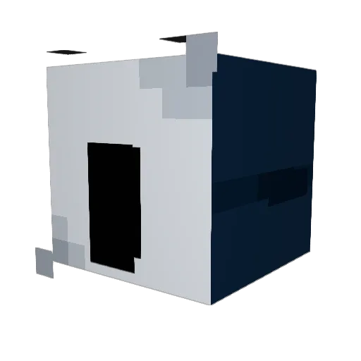 cookie_beam Minecraft avatar head, 3D render