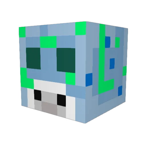 cookie_mies Minecraft avatar head, 3D render
