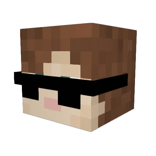 cookie_the_great Minecraft avatar head, 3D render