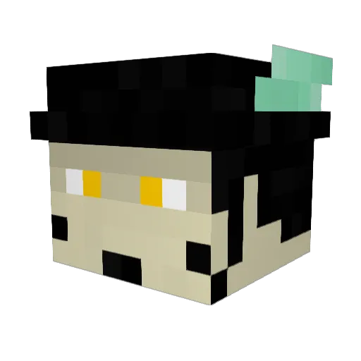 cookieboyIII Minecraft avatar head, 3D render