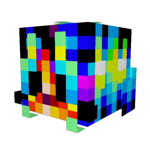 cookiecaker Minecraft avatar head, 3D render