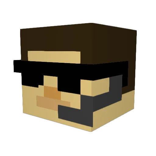 cookiecraft333 Minecraft avatar head, 3D render