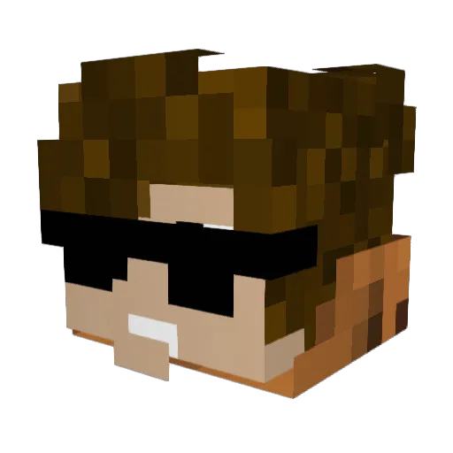 cookiedough08 Minecraft avatar head, 3D render