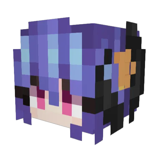 cookieedestroyer Minecraft avatar head, 3D render