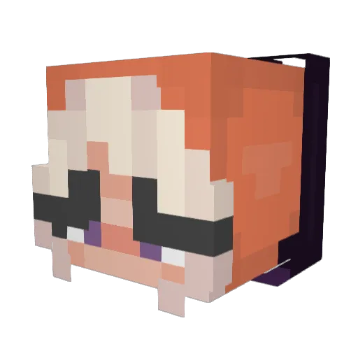 cookieh0e Minecraft avatar head, 3D render
