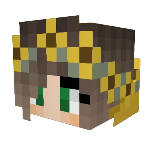 cookiekitty_love Minecraft avatar head, 3D render