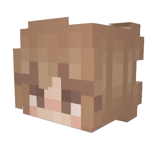 cookiem0nstaa Minecraft avatar head, 3D render