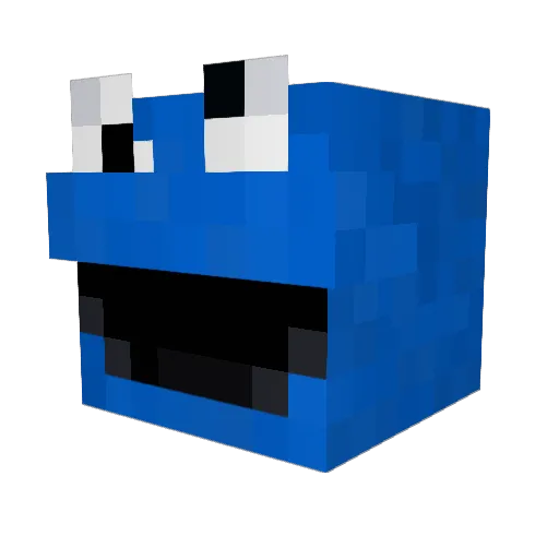 cookiemanmax Minecraft avatar head, 3D render