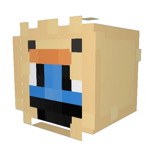 cookiemonster453 Minecraft avatar head, 3D render