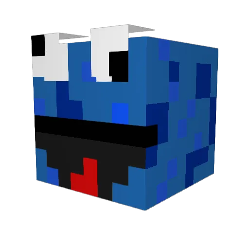 cookiemonster700 Minecraft avatar head, 3D render