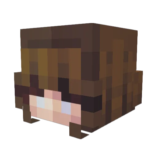 cookiemunchie Minecraft avatar head, 3D render