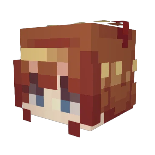 cookieplayz31 Minecraft avatar head, 3D render