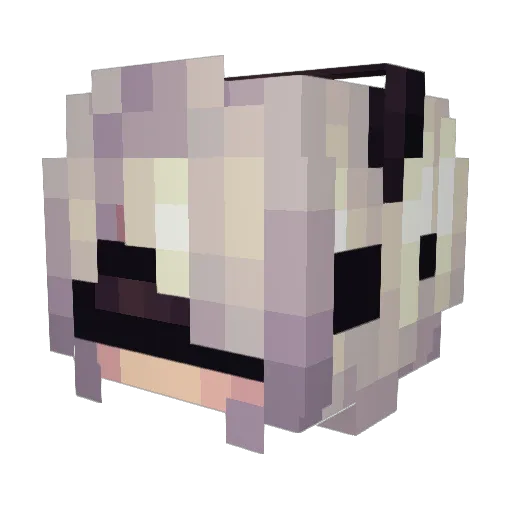 cookiepon Minecraft avatar head, 3D render