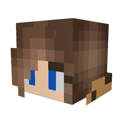 cookiesnscream03 Minecraft avatar head, 3D render