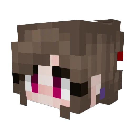 cookievoidd Minecraft avatar head, 3D render