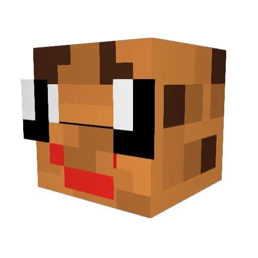 cookiewatchanime Minecraft avatar head, 3D render