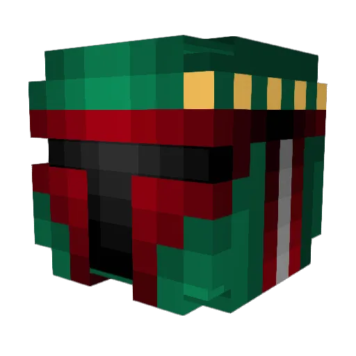 cookincam Minecraft avatar head, 3D render