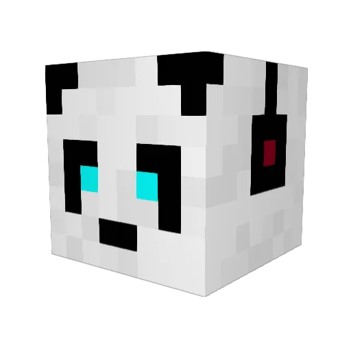 cookinghotdoog Minecraft avatar head, 3D render