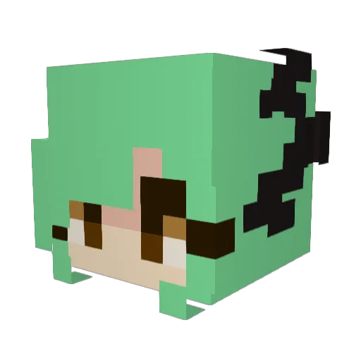 cookingmama101 Minecraft avatar head, 3D render