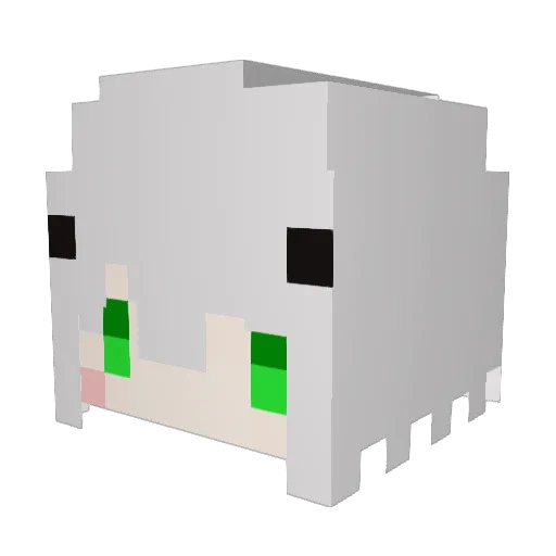 cookisu Minecraft avatar head, 3D render