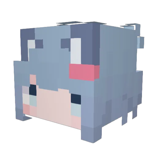 cooky1mg Minecraft avatar head, 3D render