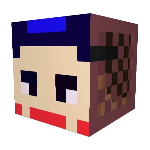 cool7895 Minecraft avatar head, 3D render