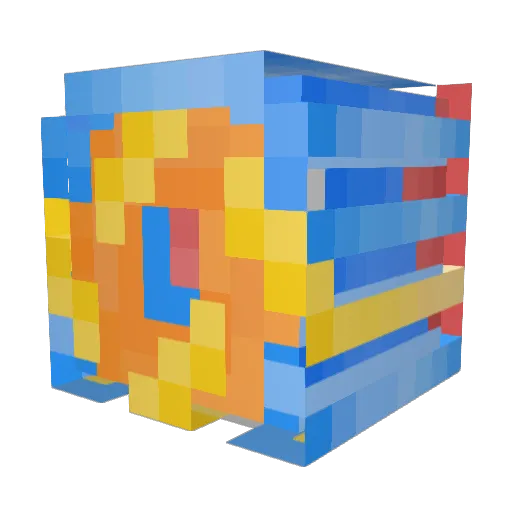 coolUfo Minecraft avatar head, 3D render