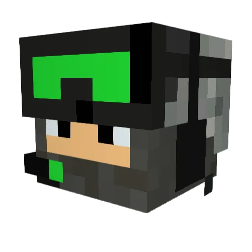 cool_dude_1 Minecraft avatar head, 3D render