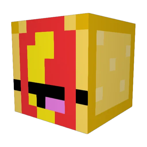 cool_hotdog Minecraft avatar head, 3D render