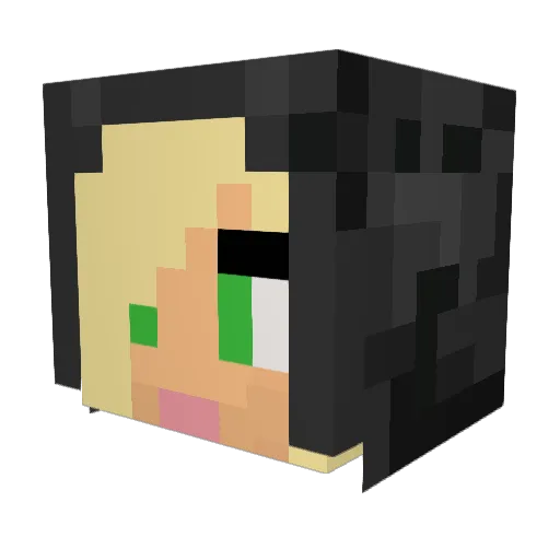 cool_icecream Minecraft avatar head, 3D render