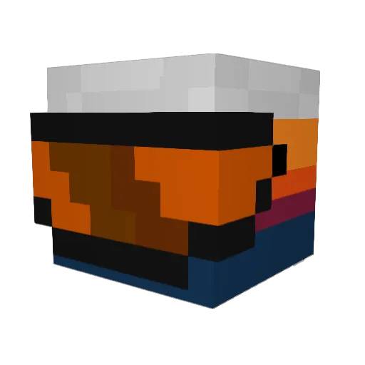 cool_pc Minecraft avatar head, 3D render