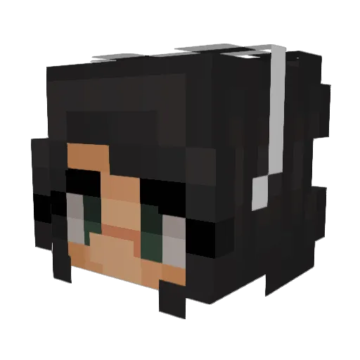 cool_yazzy Minecraft avatar head, 3D render