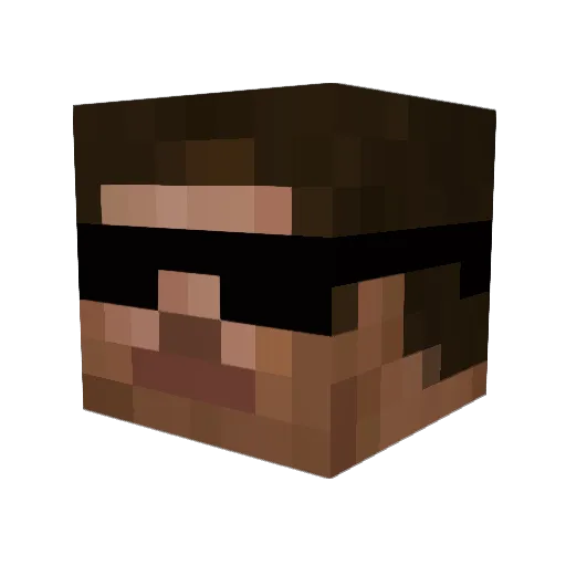 coolarrett Minecraft avatar head, 3D render