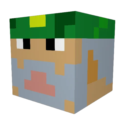coolbeans041 Minecraft avatar head, 3D render