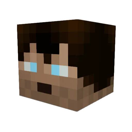 coolbillie Minecraft avatar head, 3D render