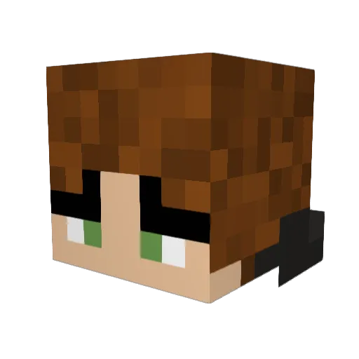 coolboyAdin Minecraft avatar head, 3D render