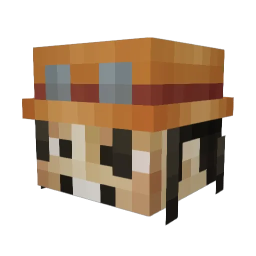 coolboyplayer8 Minecraft avatar head, 3D render