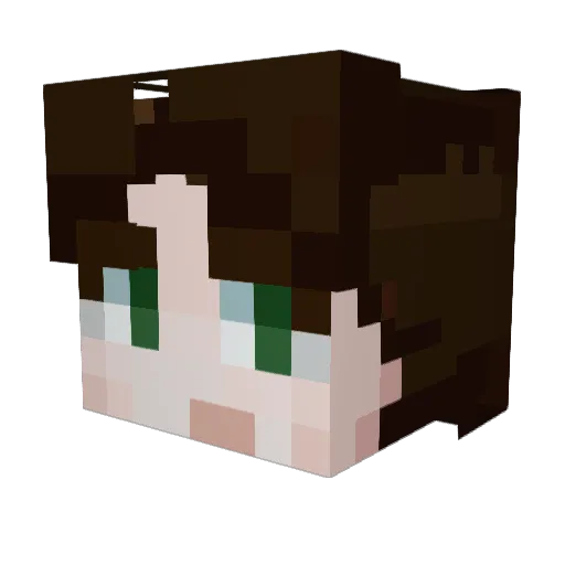 coolbreezyday Minecraft avatar head, 3D render