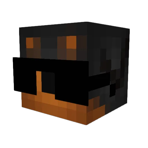 cooldog19 Minecraft avatar head, 3D render