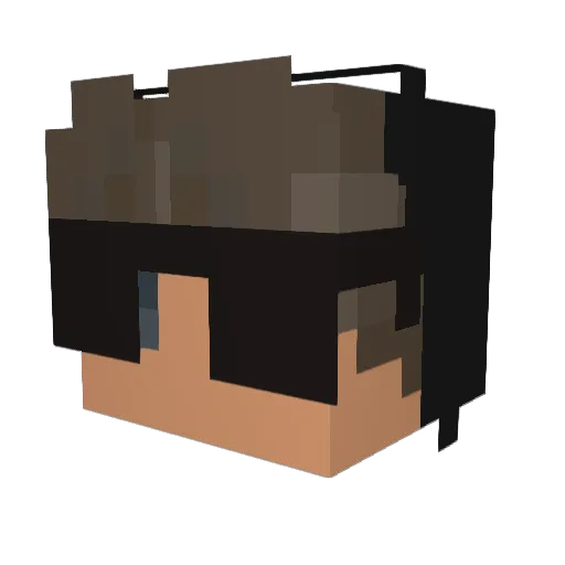 cooldsna Minecraft avatar head, 3D render
