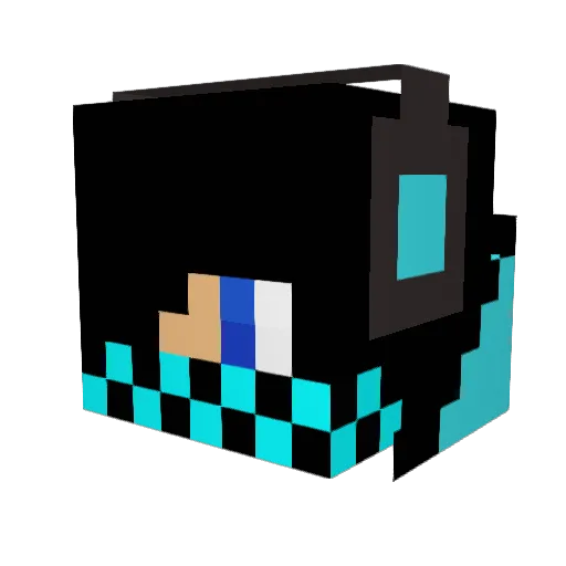 cooldude608 Minecraft avatar head, 3D render