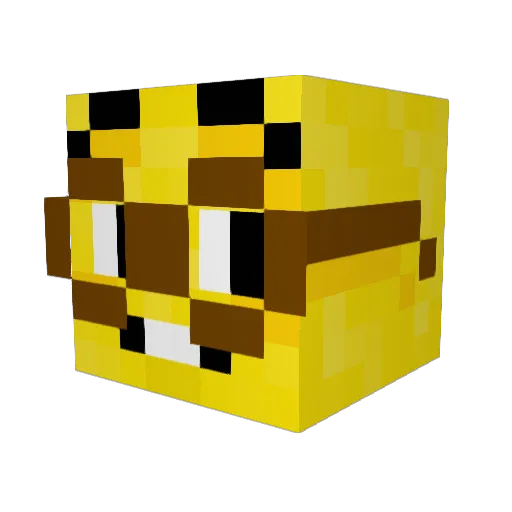 cooldumplings Minecraft avatar head, 3D render